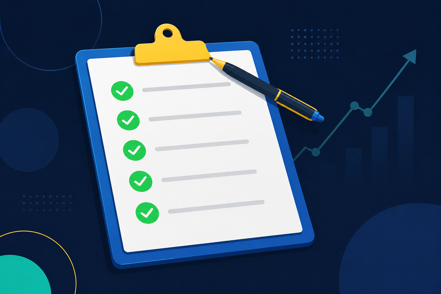 Clipboard checklist of tutor qualities with green check marks beside the strongest signals